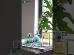 3.4 Оц Повторяемые пустые квадратные парфюмерные бутылки Золото Серебро Не проливается