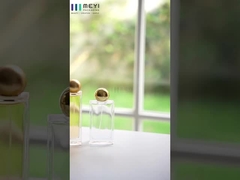 Легкие бутылки для парфюмерных бутылок в золотом алюминиевом цвете