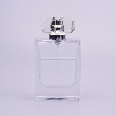 плоский стеклянный флакон духов 50ml с ясной крышкой Syrlyn